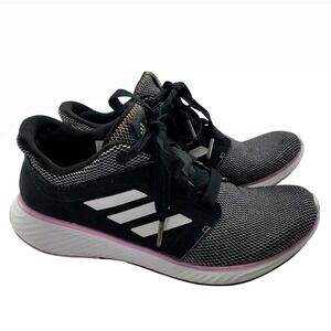 Adidas‎ Edge Lux 4 Bounce Running Shoes Womens Size 9 Black Pink  Stripe
